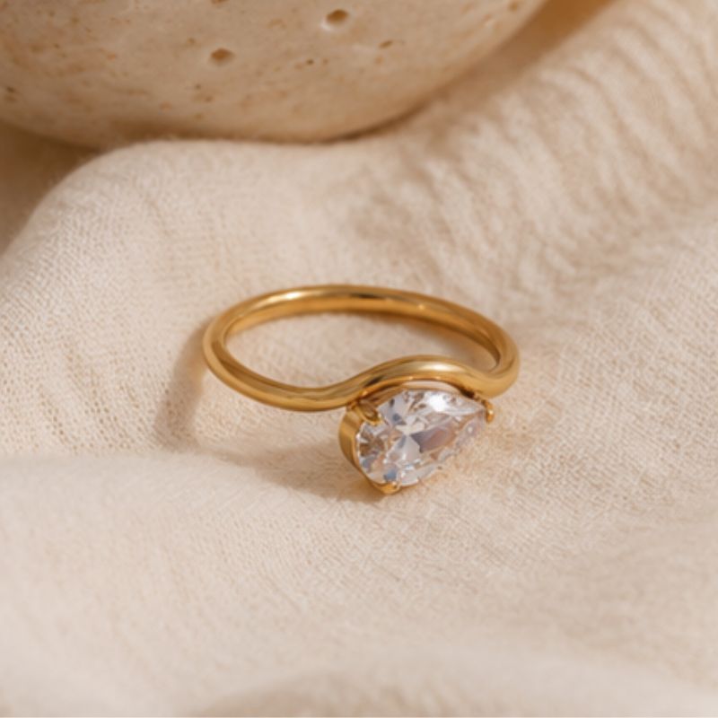 Lunelle Pear Ring