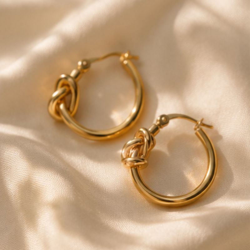 Noéline Knot Hoops